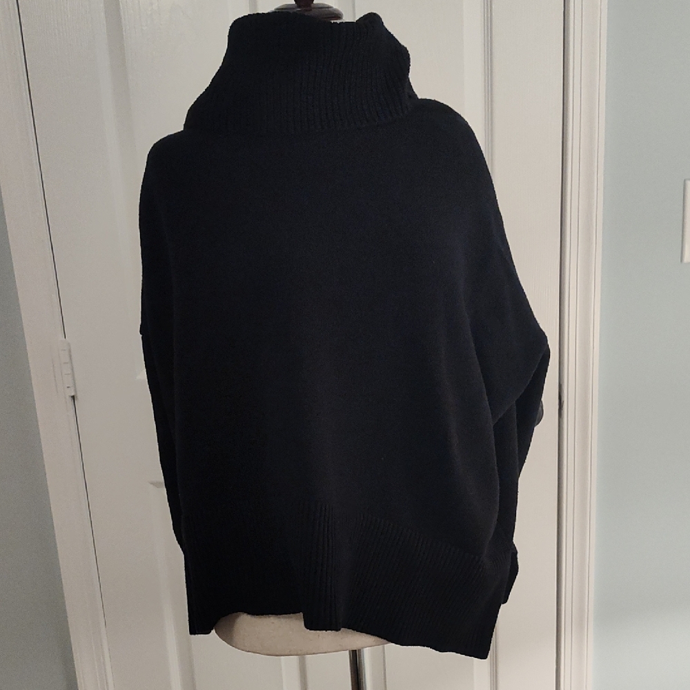 LOFT Black Cowl Neck Sweater
